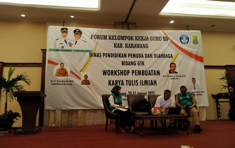 Workshop Dengan Tema Meningkatkan Kompetensi Guru di Dinas Pendidikan Kabupaten Karawang